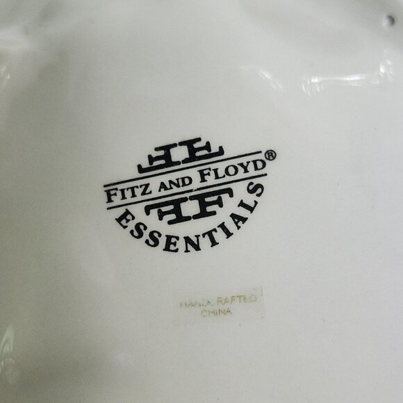 Fitz And Floyd Vintage Pumpkin With Black Cat Decorative Plate - Picture 5 of 5